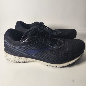 Brooks Ghost 12 Running Shoe Black /Blue Men's 13 D